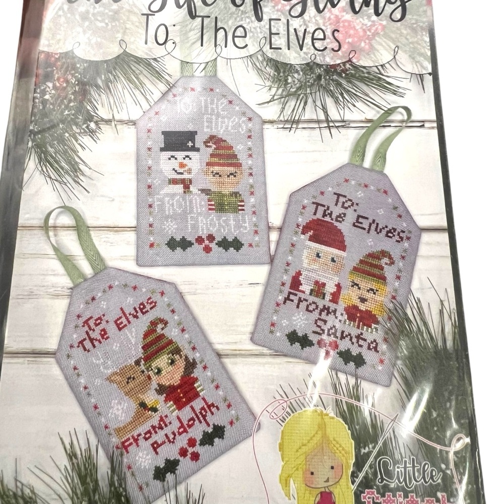 The Gift Of Giving To: The Elves Cross Stitch Pattern Christmas Pattern 69 NEW - Picture 3 of 6